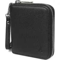 Aarni hirvennahkainen mini Clutch-lompakko musta/hopea