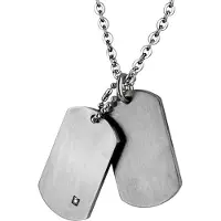 Lykken Strong teräs kaulakoru dog tag