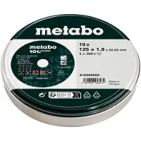 Metabo Leikkuulevy ruostumattomalle teräkselle - - ME 616399000 - 125x1x22,23 mm - 10 kappaletta - A 60 R