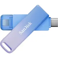 SanDisk Creator Phone Drive USB 3.2 Gen 1 USB-C / Lightning 256 Gt -muistitikku, sininen ja lila