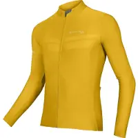 Endura PRO S/L -pitkähihainen pyöräilypaita Yellow Mustard miehet