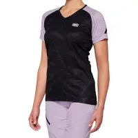 100% Airmatic Black/Lavender Naiset Lyhythihainen Polkupyörä Jersey