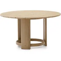Kave Home Xoriguer-ruokapöytä eukalyptus ⌀ 140 cm