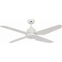 Beacon Aria LED-kattotuuletin, valkoinen, hiljainen, 122 cm – Beacon , Aria, Valkoinen, Olohuone, Muovi, Moderni
