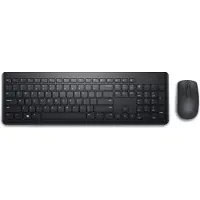 Dell Wireless Keyboard and Mouse KM3322W - keyboard and mouse set - AZERTY - French - black Input Device - Näppäimistö ja Hiirisetti - Ranskalainen - Musta