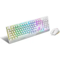 MSI Combo Näppäimistö Hiiri - - VIGOR GK30 - Valkoinen - USB - RGB