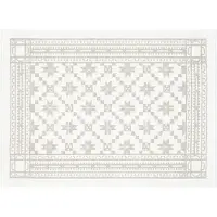 Ekelund - Åttebladrose Pöytätabletti 35x48 cm Beige