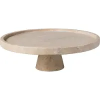 Villeroy & Boch Manufacture Travertine tarjoilulautanen jalalla 28 cm