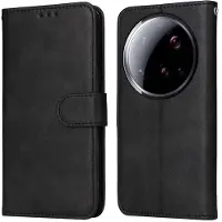 SKALO Xiaomi 15 Ultra 5G PU-nahka Lompakkokotelo - Musta