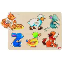 Goki Background puzzle mother and baby Puu