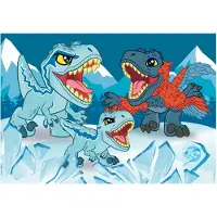 Clementoni Jigsaw Puzzle Super Color Jurassic World 2x20pcs. Lattia