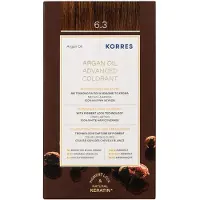 Korres Argan Oil kestohiusväri sisältää arganöljyä sävy 6.3 Golden / Honey Dark Blonde 50 ml