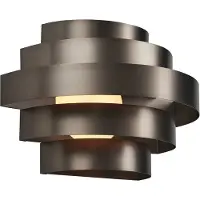 QAZQA Moderni seinävalaisin gunmetal sis. LED 3-vaihe himmennettävä - Lines