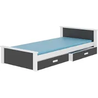 ADRK Furniture Lasten sänky Aldex 190x96x72cm + patja
