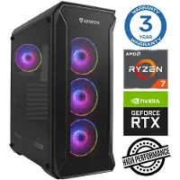 INTOP Tietokone Ryzen 7 5700X 32GB 250SSD M.2 NVME RTX5060Ti 16GB no-OS