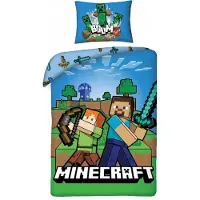Minecraft Bros Bed Linen Duvet Cover 140x200cm Multicolor