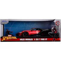 Jada Toys Marvel Miles Morales 2017 Ford Gt 1:24 - Black - ONE SIZE