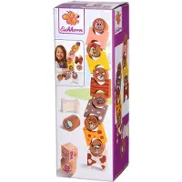 Eichhorn Wooden Stacking Game Farm Animals 14 pieces.