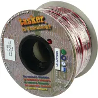 Tasker Kaiutinkaapelikela 2x 1.50 mm² 100 m Musta/Punainen