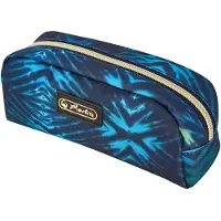 Herlitz New Batik Fearless, Pehmeä lyijykynäkotelo, Polyesteri, Sininen, tummansininen, Kuvio, Vetoketju (50043880)