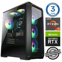 INTOP Tietokone Ryzen 7 5700X 32GB 250SSD M.2 NVME RTX3050 6GB no-OS
