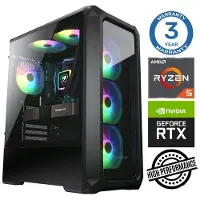 INTOP Tietokone Ryzen 5 5600X 32GB 500SSD M.2 NVME RTX3050 6GB no-OS
