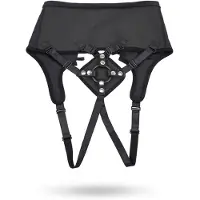 Sportsheets Korkeavyötäröinen Korsettimallinen Strap-on - Black