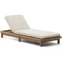 Kave Home Turqueta-aurinkotuoli tiikki/beige