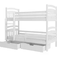 ADRK Furniture Kerrossänky Ada 80x180cm, valkoinen