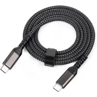 INF USB-C-USB-C-kaapeli 5A/20V PD 100W Black 2 m