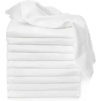 T-Tomi TETRA Cloth Diapers HIGH QUALITY White kestovaipat White 70x70 cm 10 kpl
