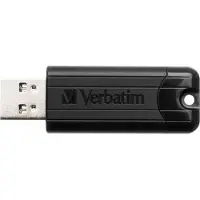 Verbatim PinStripe USB 3.2 Gen 1 128 Gt -muistitikku, musta