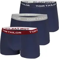 Tom Tailor Bokserishortsit marine / harmaa / viininpunainen / valkoinen