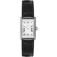 Mockberg Timeless Black Leather Silver MB0246