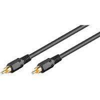 Goobay RCA Mono Cable - Musta - 20m