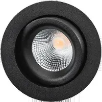 SG ARMATUREN A/S Downlight Junistar Lux 7W 3000K, 560 lumen, sort