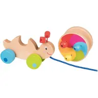 Goki Wooden Pull Animal Snail