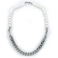 Rocks Steel miesten helmikaulakoru teräs 45 cm P.SH.9,5-45