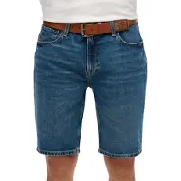 Superdry for man. M7110394A Straight shorts with Vintage Logo blue logo (32), Casual, Cotton, Denim
