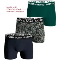 Björn Borg Bamboo Cotton Blend Boxer 3P, Miesten alushousut
