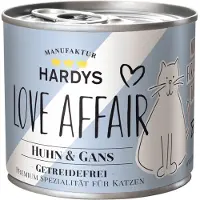 Hardys 6x200g LOVE AFFAIR kana & hanhi kissan märkäruoka