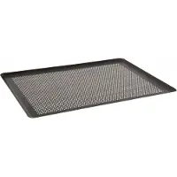 De Buyer CHOC FORATA Suorakaiteen muotoinen rei'itetty tarttumaton alumiininen uunipelti 40 x 30 cm Musta