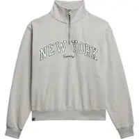 Superdry Athletic Ess Applique Collegepaita Puolivetoketjulla