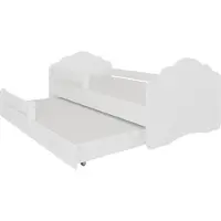 ADRK Furniture Sänky Casimo II, 160x80 cm, valkoinen
