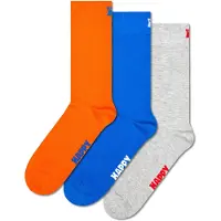 Happy socks 3-Pack Solid Socks - Multi/patterned - 36-40