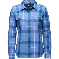 Black Diamond W Project Twill Ls Shirt Indigo/Soft Lilac - L