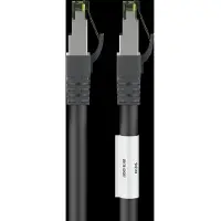 Goobay RJ45 (CAT 6A, 500 MHz) patch-kaapeli CAT 8.1 S / FTP raakakaapelilla, 16706