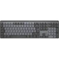 Logitech Master Series MX Mechanical - näppäimistö - bagbelyst - trådløs - Bluetooth LE - QWERTY - US International - tastkontakt: Linear - grafit