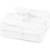 AmeliaHome Valkoinen SHLEEPY-peitto 220 x 240 cm (AmeliaHome)
