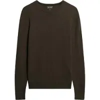 Superdry for man. M6110564A Essential crew neck jumper green (XL), Casual, Nylon